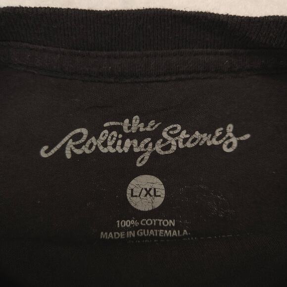 The Rolling Stones Band Crew Neck Short Sleeve T Shirt Mens Size XL Black - Picture 3 of 9